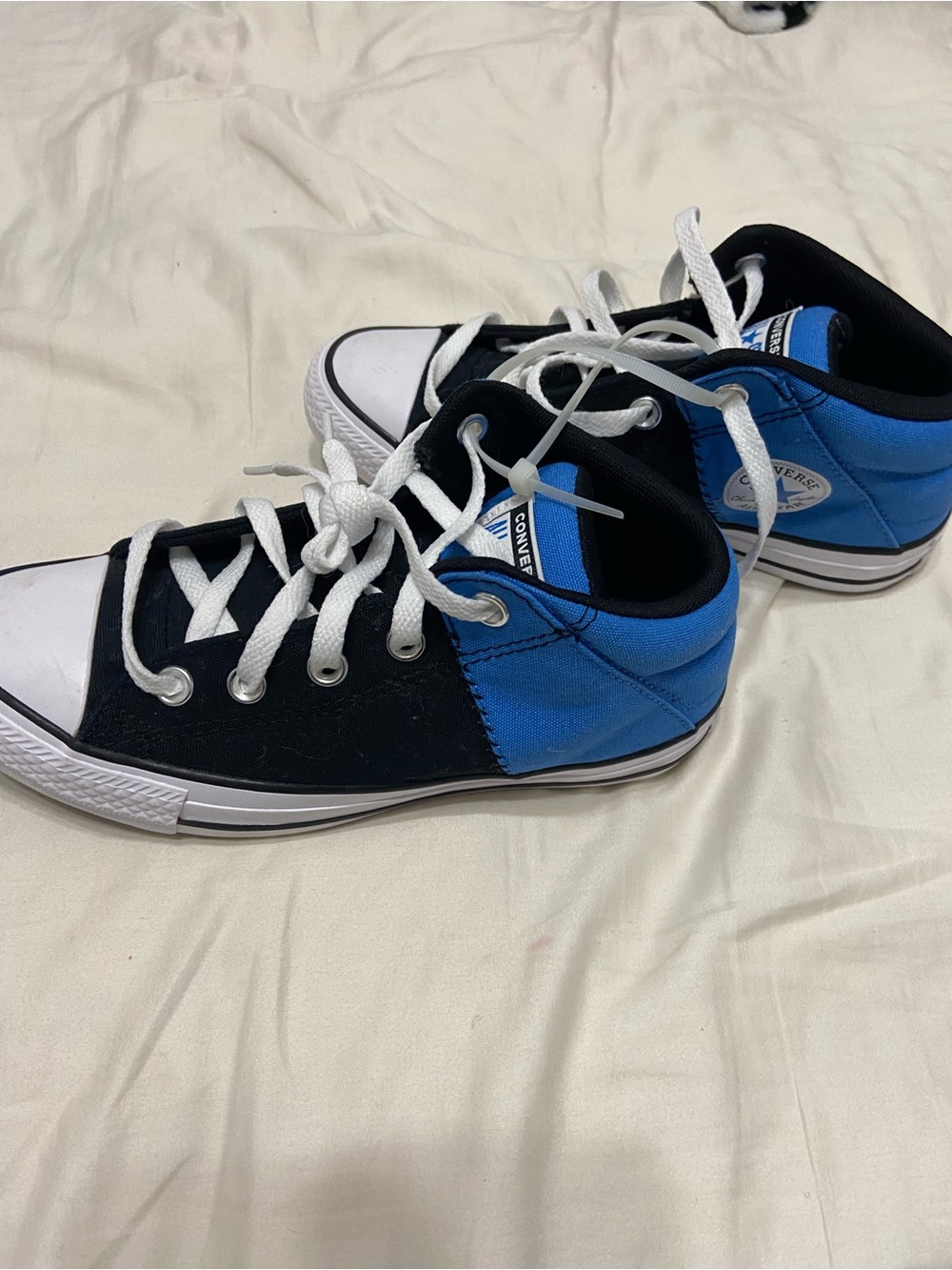 Converse Kids Black & Blue High-Top Sneakers